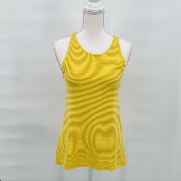Sam Edelman Top Tank Cotton Knit Yellow Size s - Picture 6 of 8